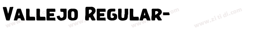 Vallejo Regular字体转换
